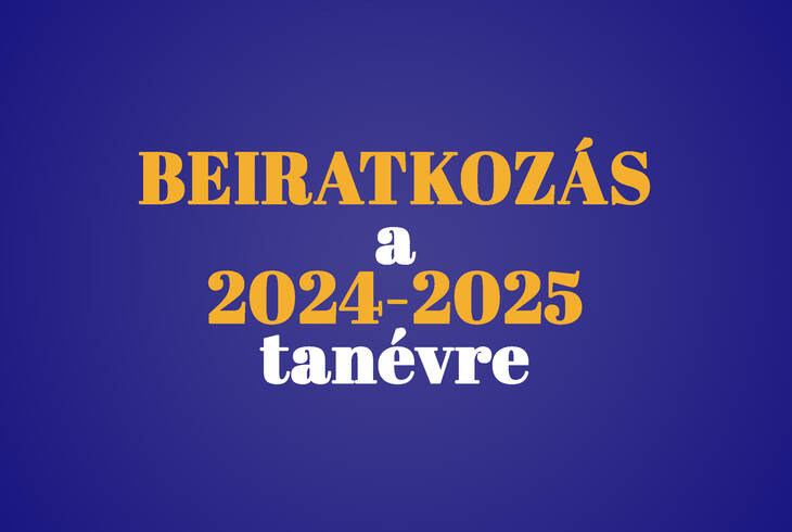 Beiratkozs a 2024/2025-s tanvre